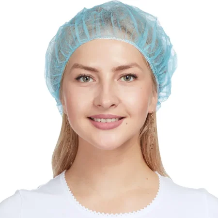 Шапочка одноразовая берет нестерильная голубая Klever (100 штук в  упаковке) Шапочка одноразовая берет нестерильная голубая Klever (100 штук в  упаковке)