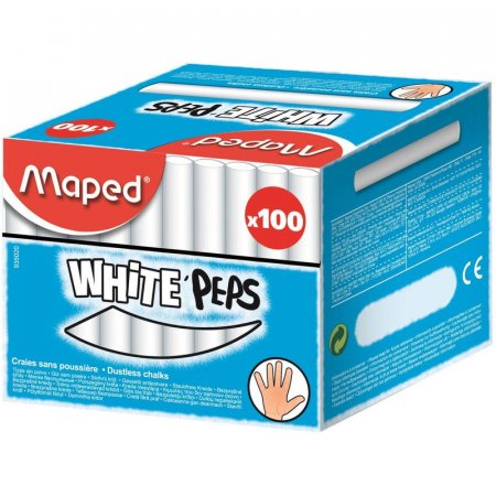 Мел Maped White'Peps белый 100 штук