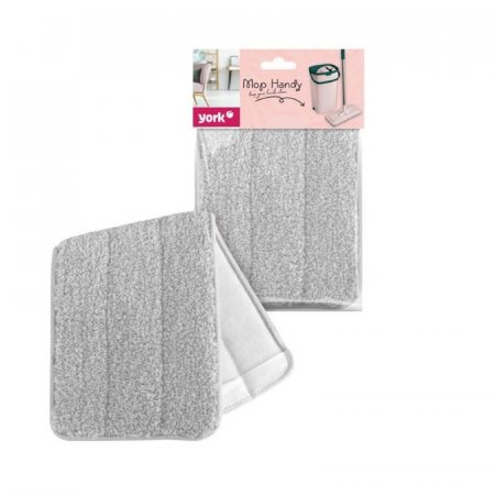Насадка МОП плоская York Хэнди микрофибра 32х12 см серый