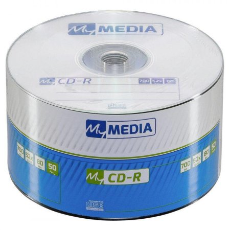 Диск CD-R Mymedia 700 МБ 52x pack wrap 69201 (50 штук в упаковке)