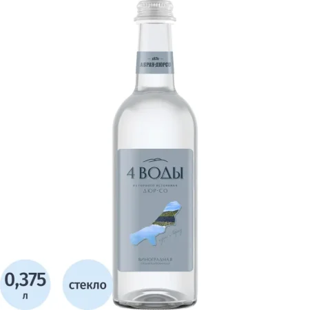 Вода питьевая 4 Воды газированная со вкусом винограда 0.375 л Вода питьевая 4 Воды газированная со вкусом винограда 0.375 л