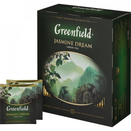 Чай Greenfield Jasmine Dream зеленый 100 пакетиков