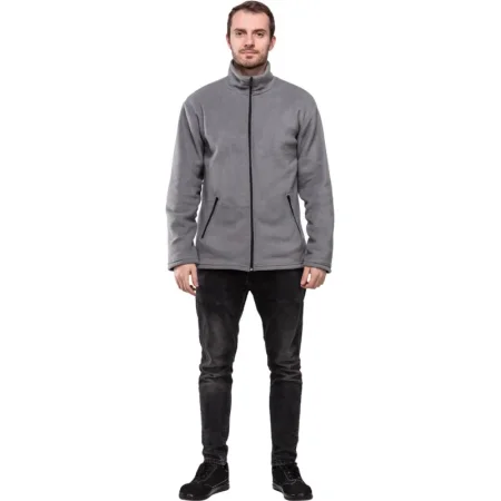 Толстовка флисовая мужская серая размер S (40-42)