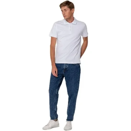 Футболка поло мужская Virma Stretch белая короткий рукав (размер M)