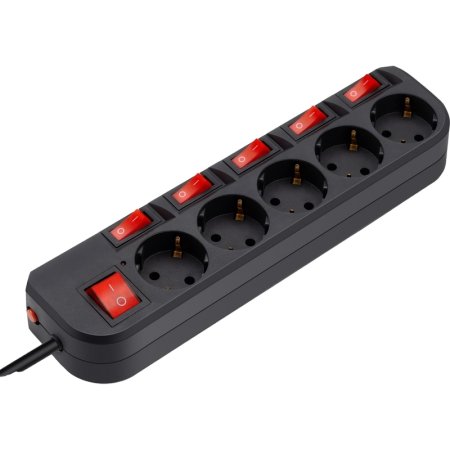 Сетевой фильтр Buro 500SH-5-SW-B на 5 розеток 5 м (1159730)