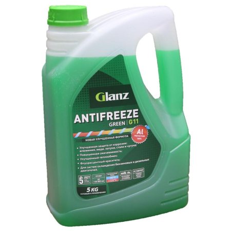 Антифриз Glanz G11 зеленый 5 кг