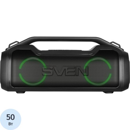 Акустическая система Sven PS-390 чёрная с микрофоном и подсветкой  (SV-021306)