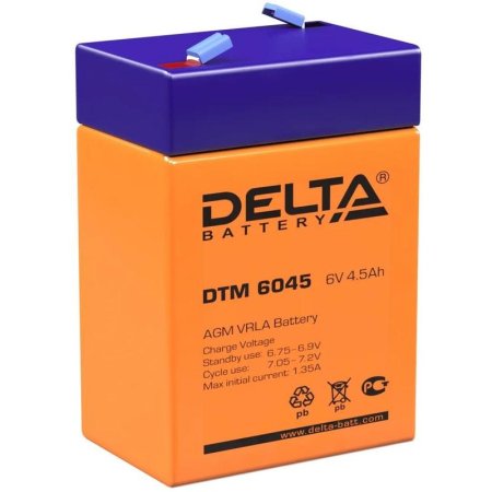 Батарея для ИБП Delta DTM 6045 6 В 4.5 Ач