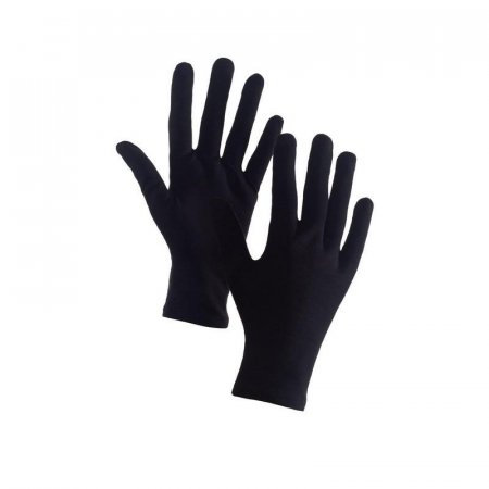 Перчатки защитные для сферы услуг хлопковые черные (30 нитей, 10 класс,  размер 9, L, 10 пар в упаковке)