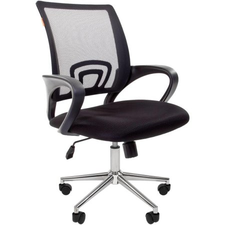 Кресло для руководителя Chairman 696 черное (сетка/ткань, металл)