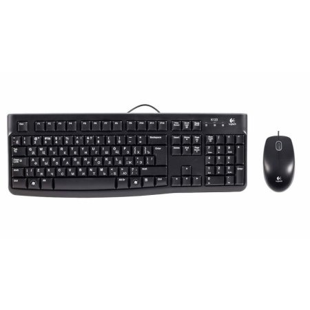 Комплект проводной клавиатура и мышь Logitech Classic Desktop MK120  (920-002562./920-002561)