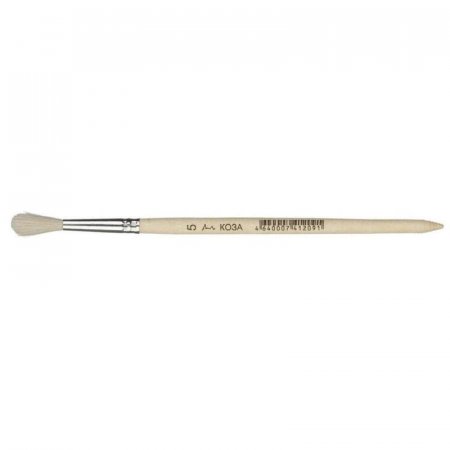 Кисть №1School,коза,круглая,№5