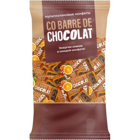 Конфеты Co barre de Chocolat мультизлаковые с апельсином 900 г