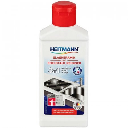 Средство для чистки плит Heitmann для стеклокерам и нержавеющей стали  250 мл