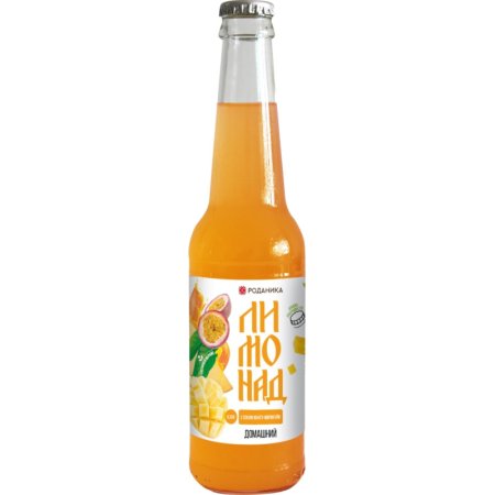 Лимонад газированный Роданика домашний манго-маракуйя 0.33 л