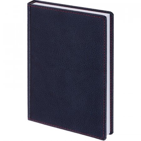 Ежедневник недатированный Attache Bizon искусственная кожа A5 176 листов темно-синий (142x210 мм)