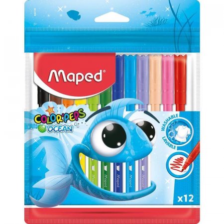 Фломастеры Maped Color'peps ocean 12 цветов