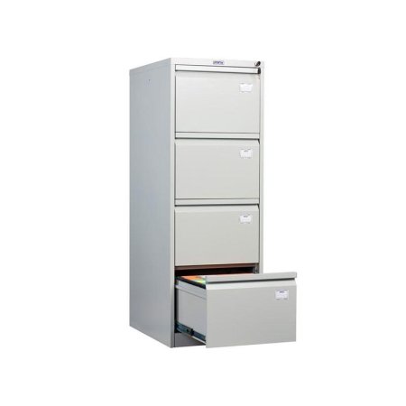 Шкаф картотечный металлический Практик AFC-04 для документов А4 (4  отделения, 470x630x1330 мм)