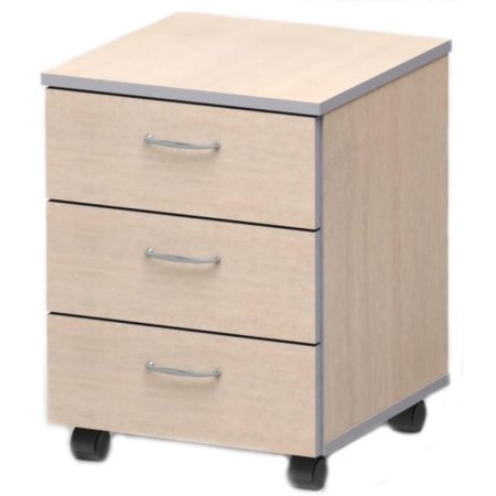Тумба подкатная СП-Бюджет 2556 (дуб шамони светлый, 398х406х521 мм, 3 ящика)