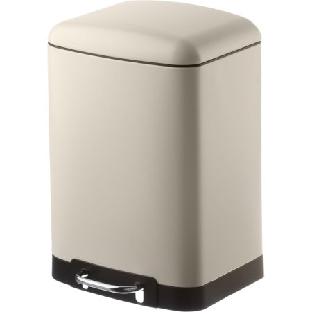 Ведро мусорное Luscan 12 л нержавеющая сталь с педалью с крышкой бежевое  (40.2x25.5x27.2 см) Ведро мусорное Luscan 12 л нержавеющая сталь с педалью с крышкой бежевое  (40.2x25.5x27.2 см)