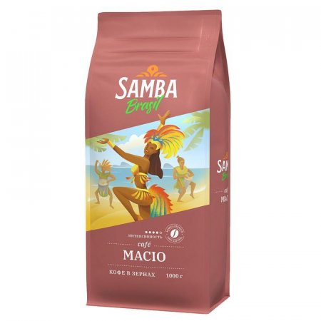 Кофе в зернах Samba Brasil Macio 1 кг