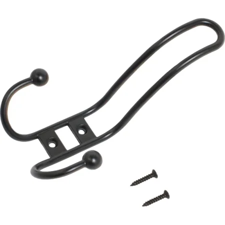 Вешалка настенная Стандарт 208 A BL матовая чёрная (73х50х140 мм, 3  крючка)