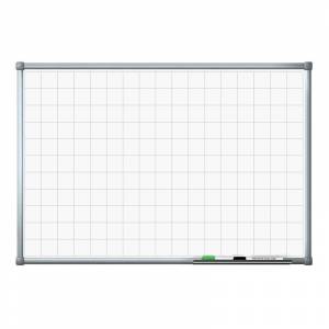Доска магнитно-маркерная Attache 60x90 см с линовкой в клетку лаковое покрытие алюминиевая рама