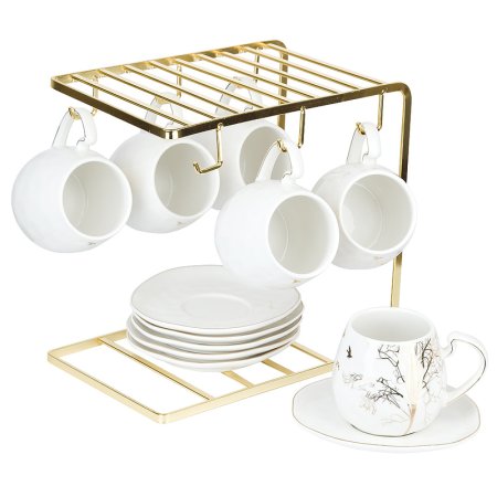 Набор чайный Nouvelle Home 5th Avenue Golden Forest на 6 персон фарфор  (12 предметов)