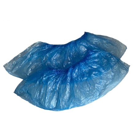 Бахилы одноразовые полиэтиленовые гладкие 2.7 г синие (100 пар в  упаковке)
