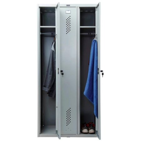 Шкаф для одежды металлический Практик Стандарт LS-31 3 отделения