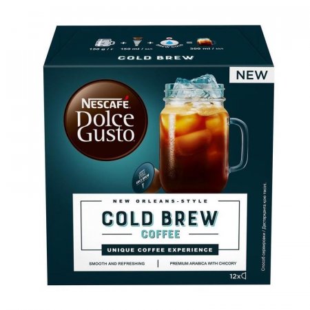 Кофе в капсулах для кофемашин Nescafe Dolce Gusto Cold Brew (12 штук в упаковке)