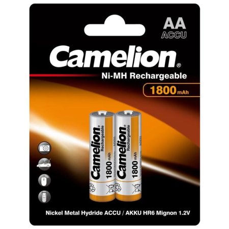 Аккумулятор AA 1800 мАч Camelion 2 штуки в упаковке Ni-Mh (3001)