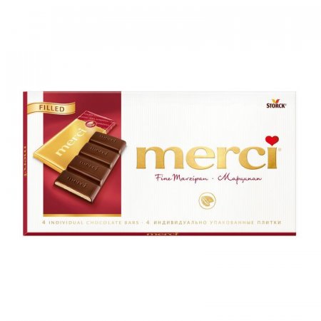 Шоколад Merci темный Марципан 112 г
