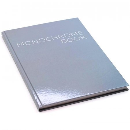 Бизнес-тетрадь Канц-Эксмо Monochrome А4 100 листов серая в клетку на  сшивке (210х290 мм)