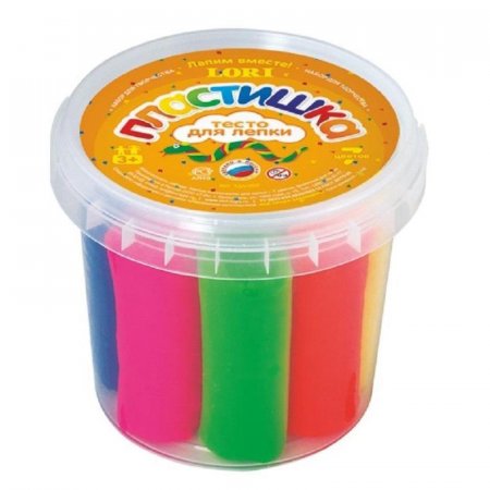 Набор для творчества Lori тесто для лепки Пластишка 7 цветов по 24 г Набор для творчества Lori тесто для лепки Пластишка 7 цветов по 24 г
