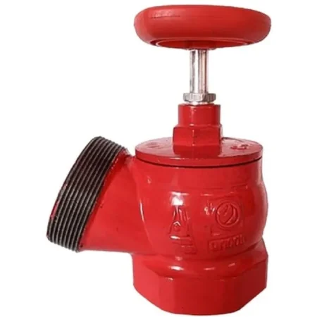 Клапан пожарного крана Русарсенал КПК-50 чугун угловой 125 градусов  (муфта/цапка)