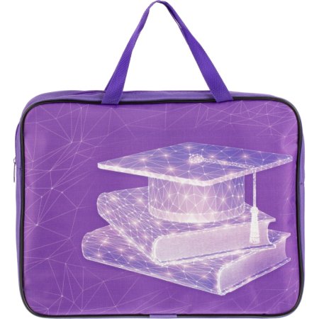 Папка школьника А4 с ручками + твердое дно,ШИРОКАЯ,ткань ПШ-11, ЗНАНИЯ 2024