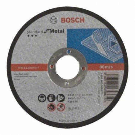 Диск отрезной по металлу Bosch Standard 115х2.5 мм (2.608.603.164)