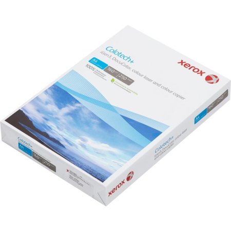 Бумага для цветной лазерной печати Xerox Colotech + ( A4, 160 г/кв.м,  250 листов, 003R94656)