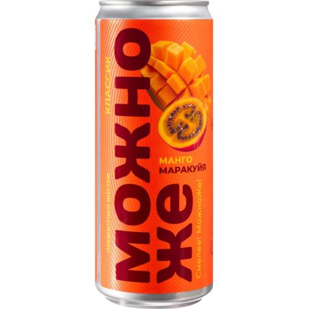 Лимонад газированный Можно Же манго-маракуйя 0.33 л