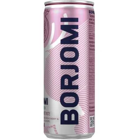 Напиток Боржоми Flavored Water газированный вишня-гранат 0.33 л