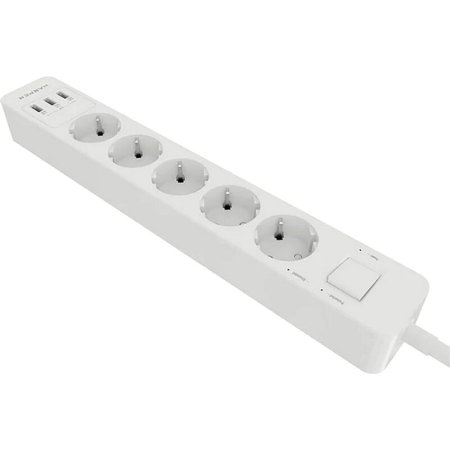 Сетевой фильтр Harper UCH-530 на 5 розеток + 3 USB 1.5 метра белый  (H00002264)