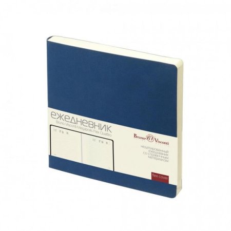 Ежедневник недатированный Bruno Visconti Megapolis Flex Quattro  искусственная кожа А5- 136 листов синий (145х145 мм)