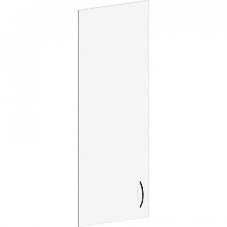 Дверь низкая левая Simple стеклянная прозрачная (382х4х1016 мм)
