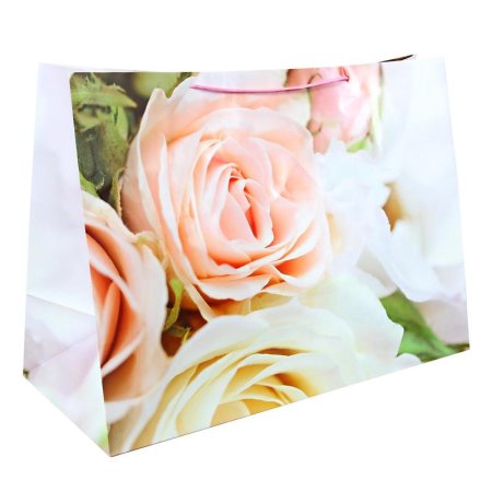Пакет подарочный ламинированный Розы (40X55X24 см)