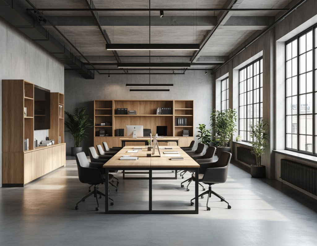 комфортное рабочее пространство в офисе