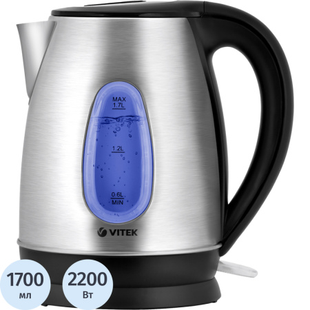 Чайник электрический Vitek VT-7039 ST серебристый Чайник электрический Vitek VT-7039 ST серебристый