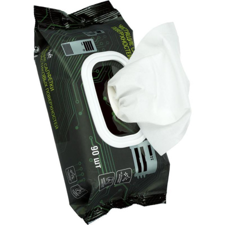 Салфетки влажные Attache Selection для поверхностей (90 штук в упаковке)