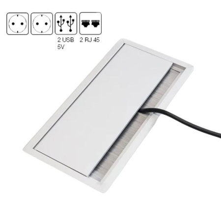 Стол руководителя письменный Avizo 145S019 левый (дуб парма/графит,  2046х900х750 мм)