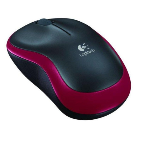 Мышь компьютерная Logitech Wireless Mouse M185 Red USB